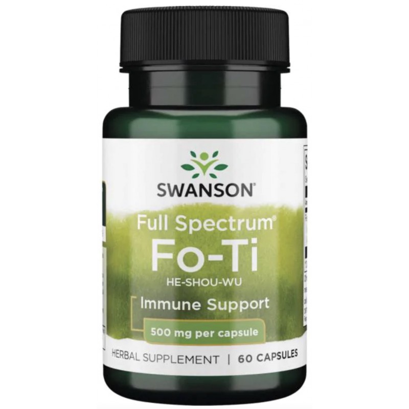 Swanson Fo-TI (He-Shou-Wu) 500 mg 60 kapslit